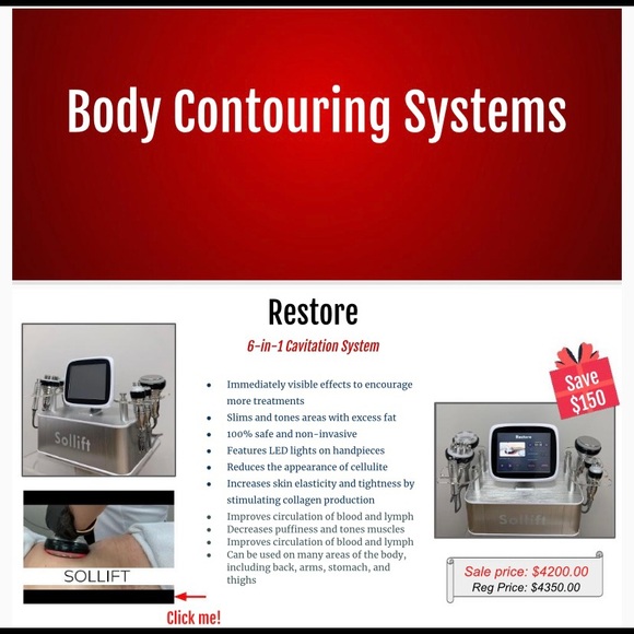 Sollift 6 & 1 body cavitation & body Contouring - Picture 2 of 3